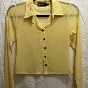 Motel Rocks, NWOT, size S, long sleeve button up